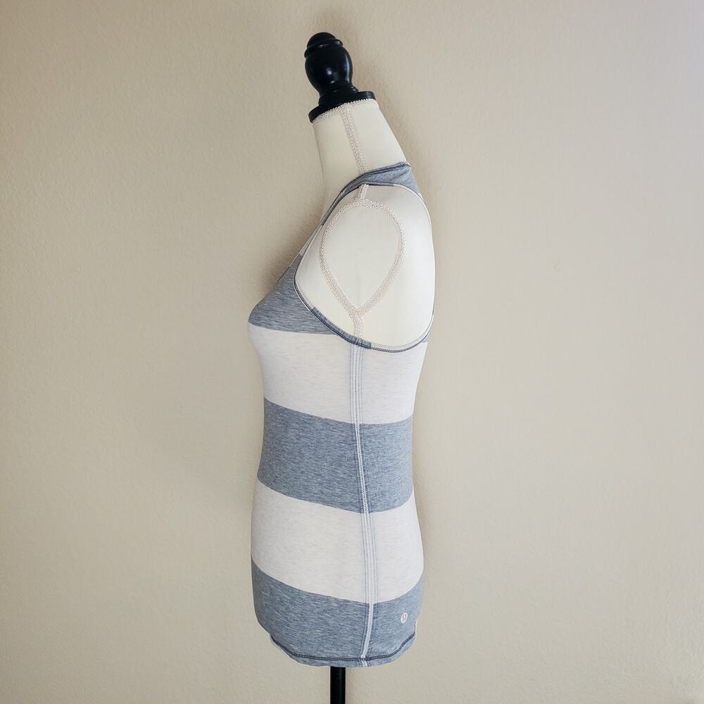 Lululemon Striped Racerback Top 4 - Picture 4 of 7